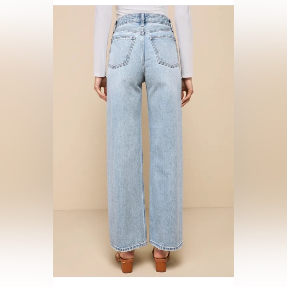 Like New JBD Skilled Sweetie Wide-Leg Light Wash Jeans Size 27 - Picture 3 of 7